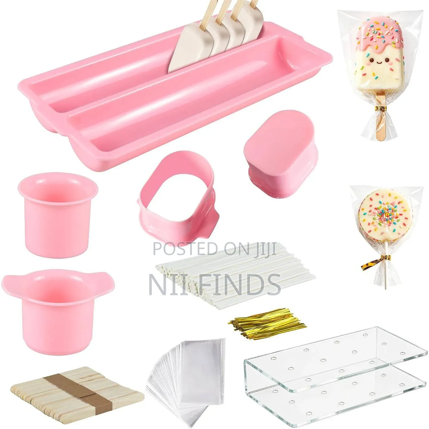 Sweet Cake Pop Cutter and Tray Set