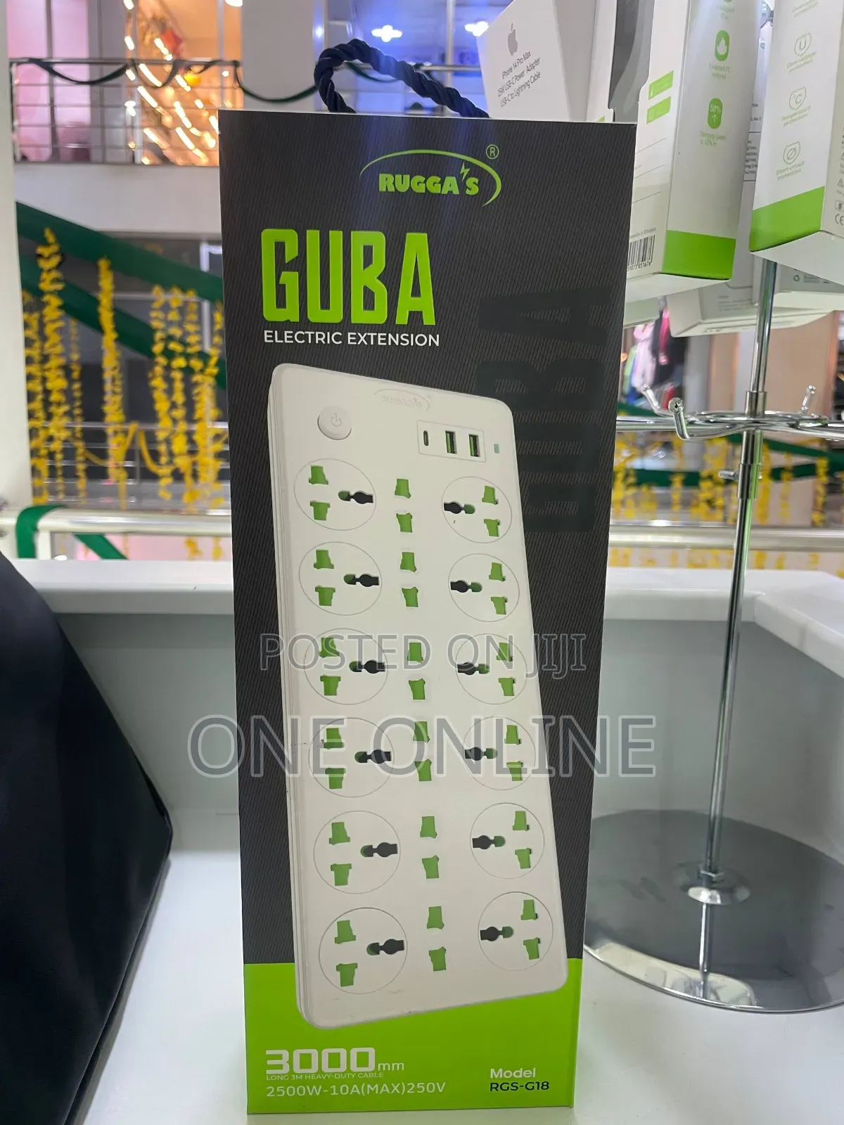 Power ➥ 2 USB Ports With 10 Power Socket 3000 Mm