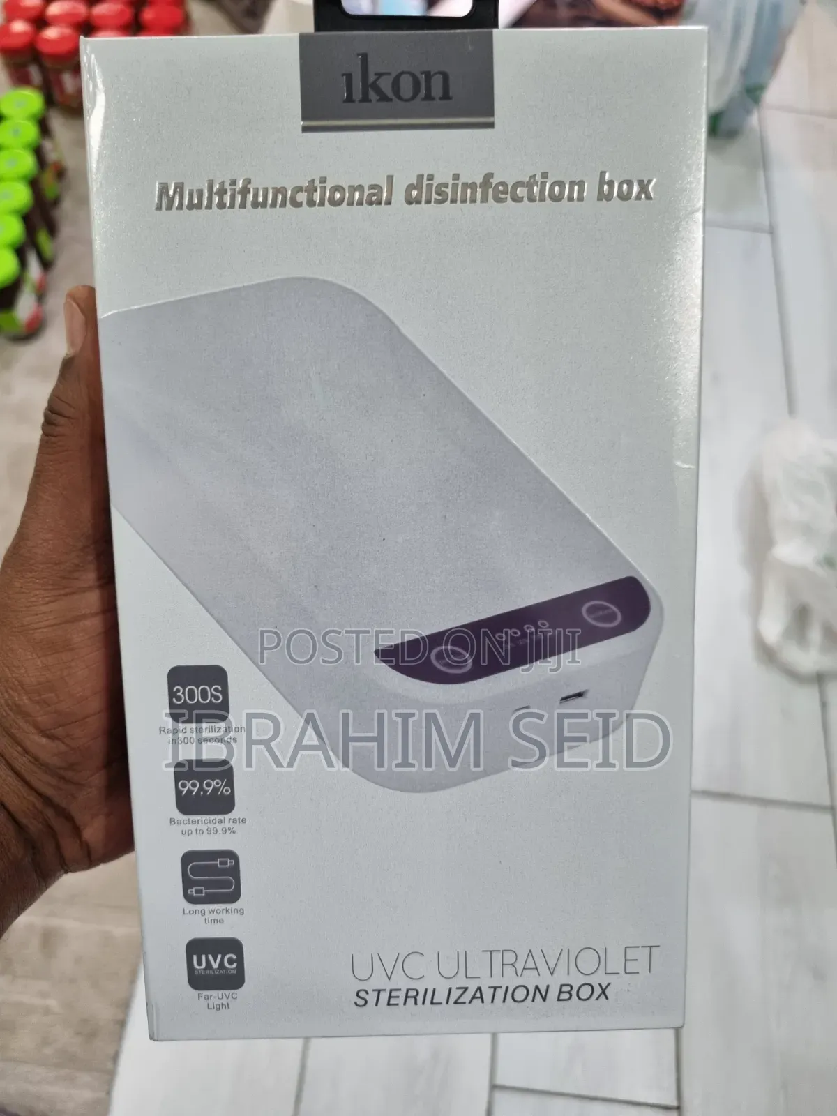 Ikon Multifunctional UVC Disinfection Box የባክቴሪያ እና የቫይረስ ማጽጃ