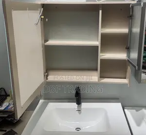 Modern Handwash Cabinet Set – LED Mirror, Drawers (Different Colors)