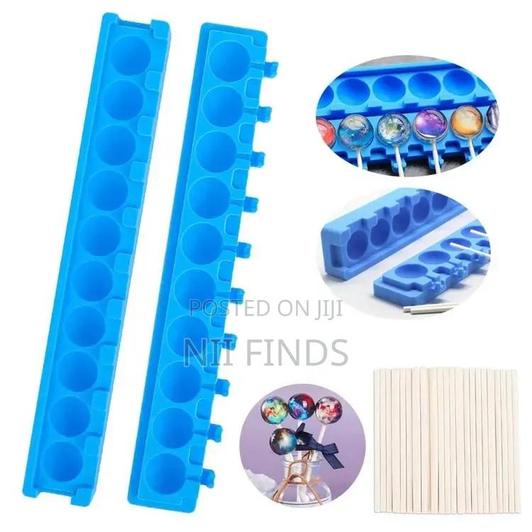 3D Silicone Round Sphere Lollipop Mold