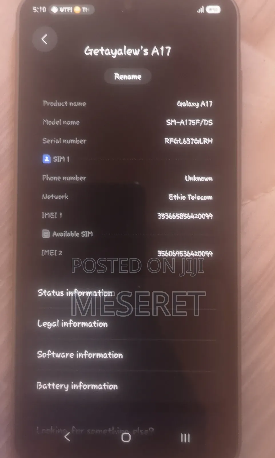 New Samsung Galaxy A17 128 GB Silver