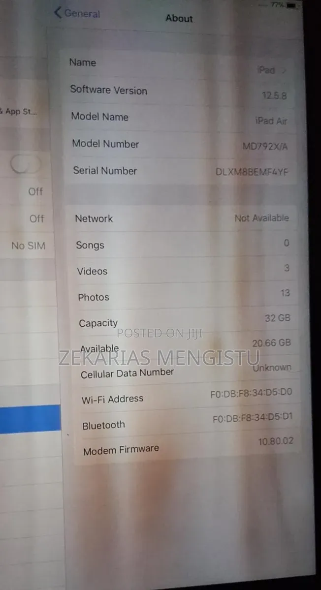 Apple iPad Air 32 GB Silver