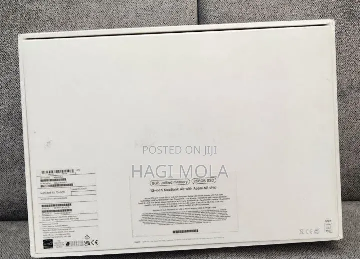New Laptop Apple MacBook Air 2020 M1 8GB Apple M1 SSD 256GB