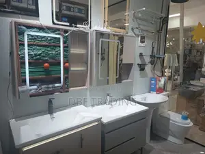 Modern Handwash Cabinet Set – LED Mirror, Drawers (Different Colors)