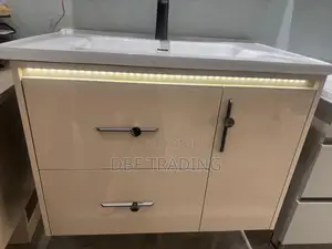 Modern Handwash Cabinet Set – LED Mirror, Drawers (Different Colors)