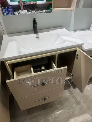 Modern Handwash Cabinet Set – LED Mirror, Drawers (Different Colors)