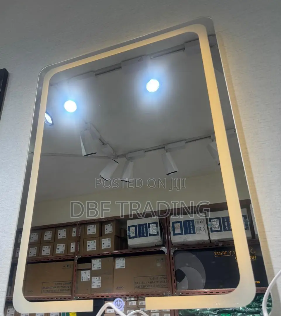 Smart LED Bathroom Mirror – Touch Button, Warm Cool Light