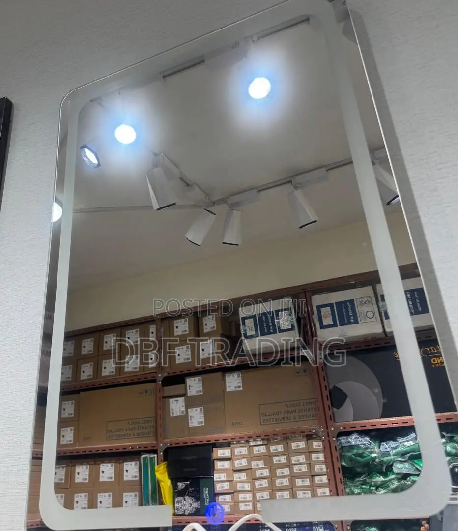 Smart LED Bathroom Mirror – Touch Button, Warm Cool Light
