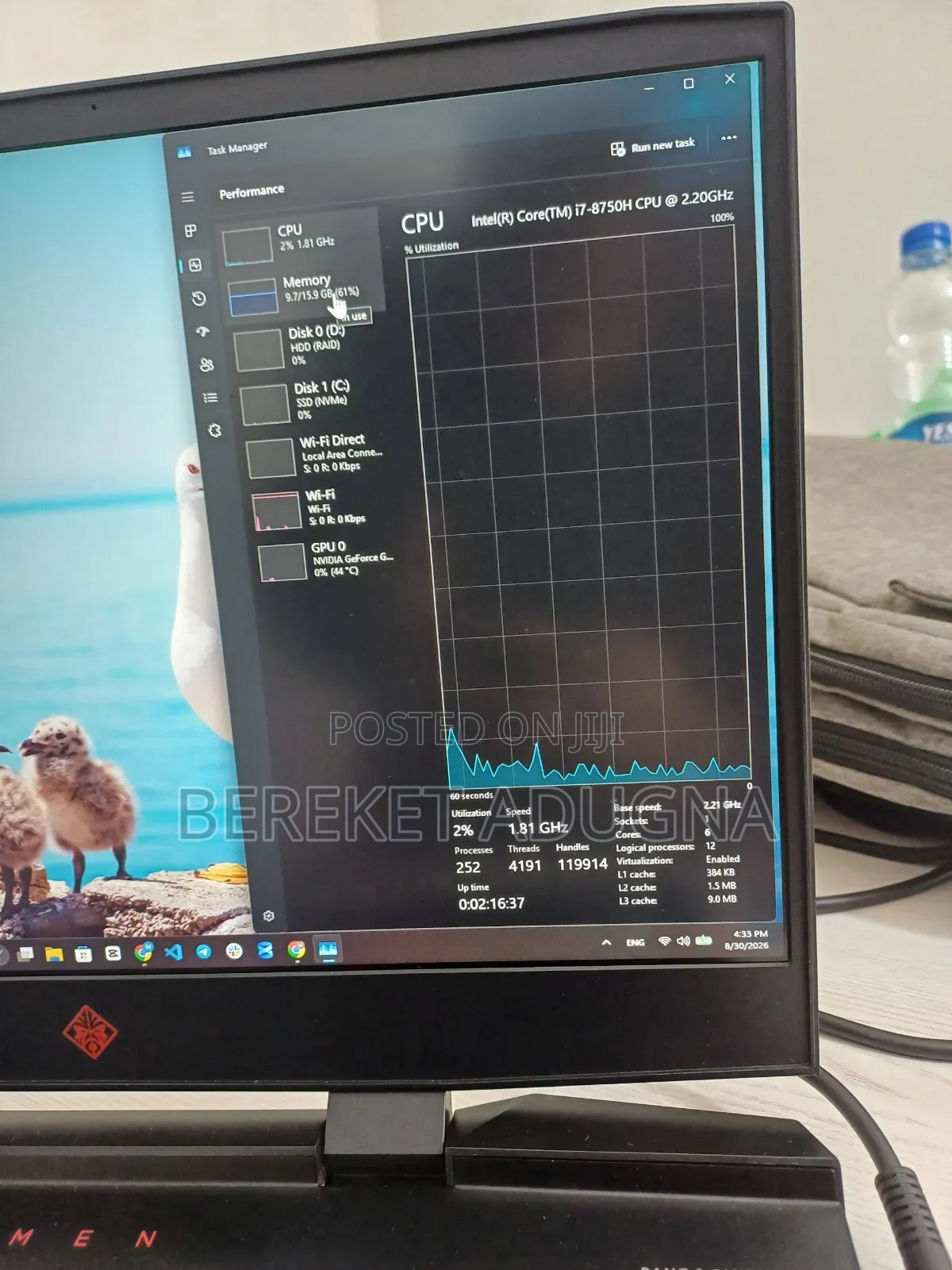 Laptop HP Omen 15 16GB Intel Core i7 HDD+SSD 2T