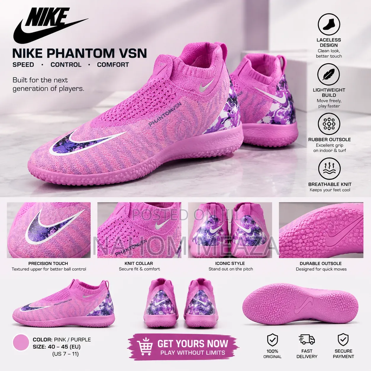 Football Shoes《Nike Phantom Football Boots — Premium Edition》