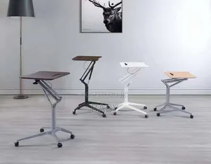 Adjustable Mobile Laptop Table / Rolling Height-Adjustable Laptop Desk