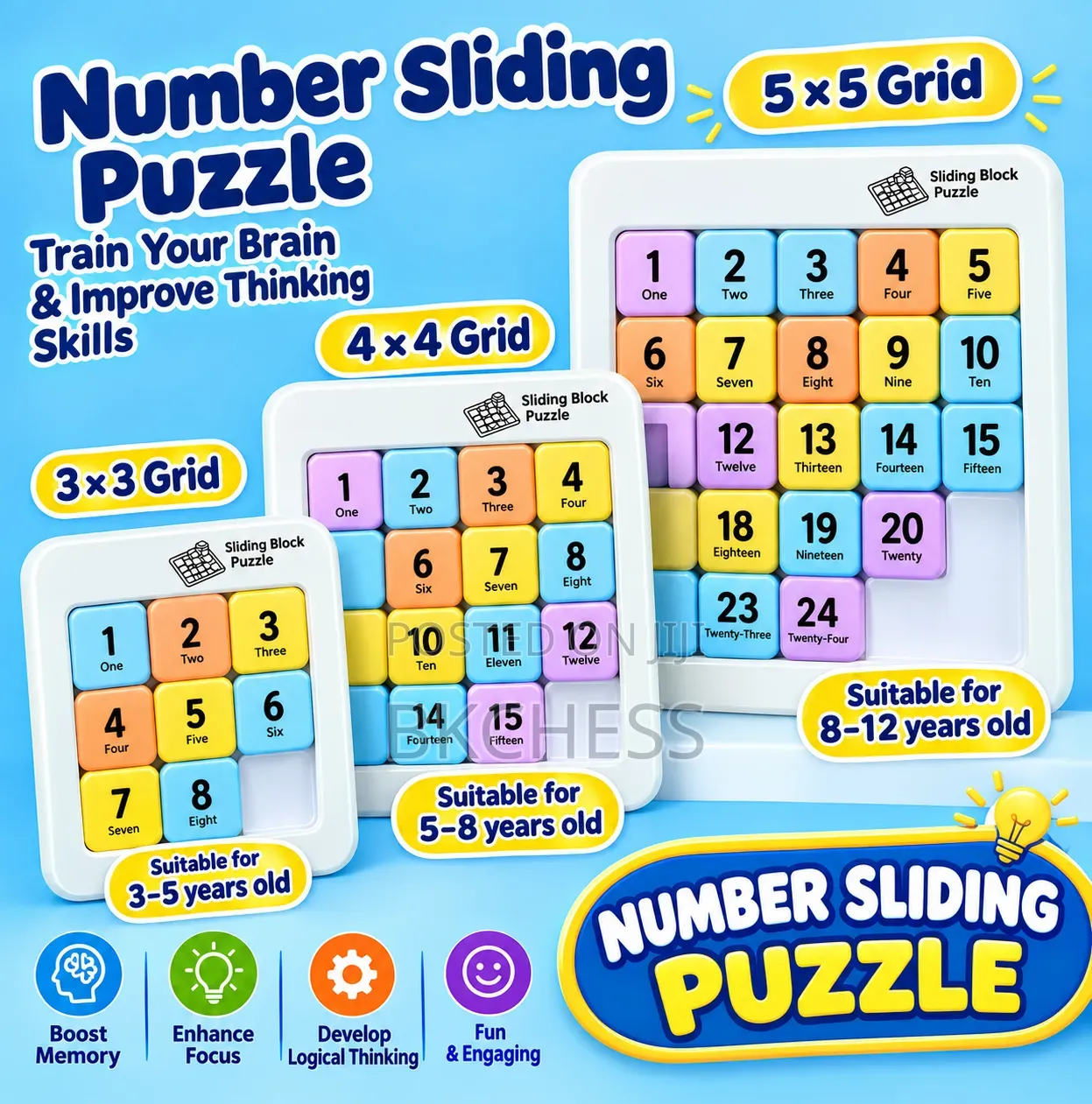 Number Sliding Puzzles