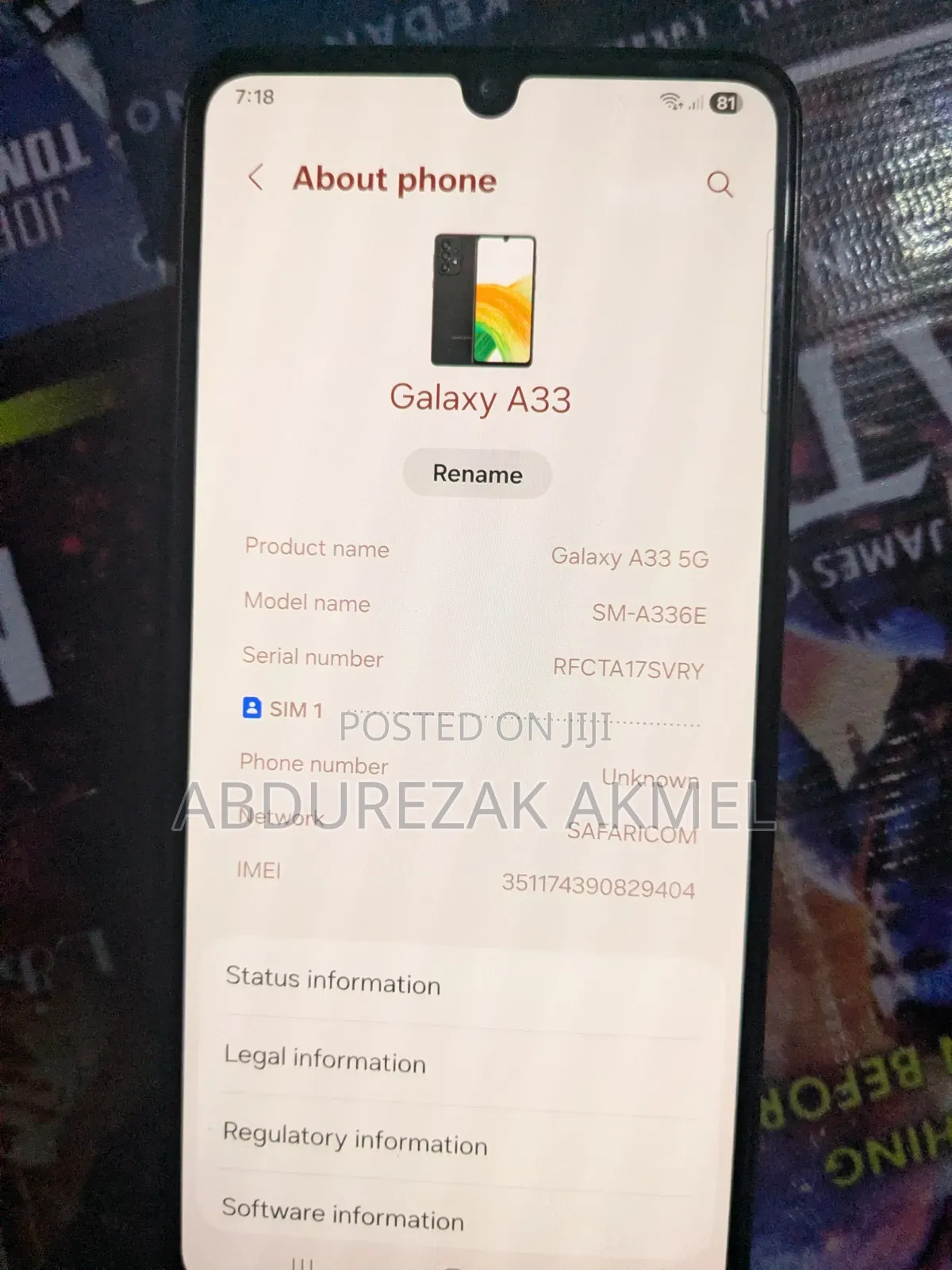 Samsung Galaxy A33 5G 128 GB Black