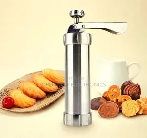 Mercato Stainless Steel Cookie Press Biscuit Maker – 20 Discs