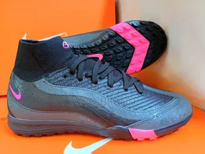 Nike Mercurial Superfly Turf Soccer Shoe Black/ Vibrant Pink
