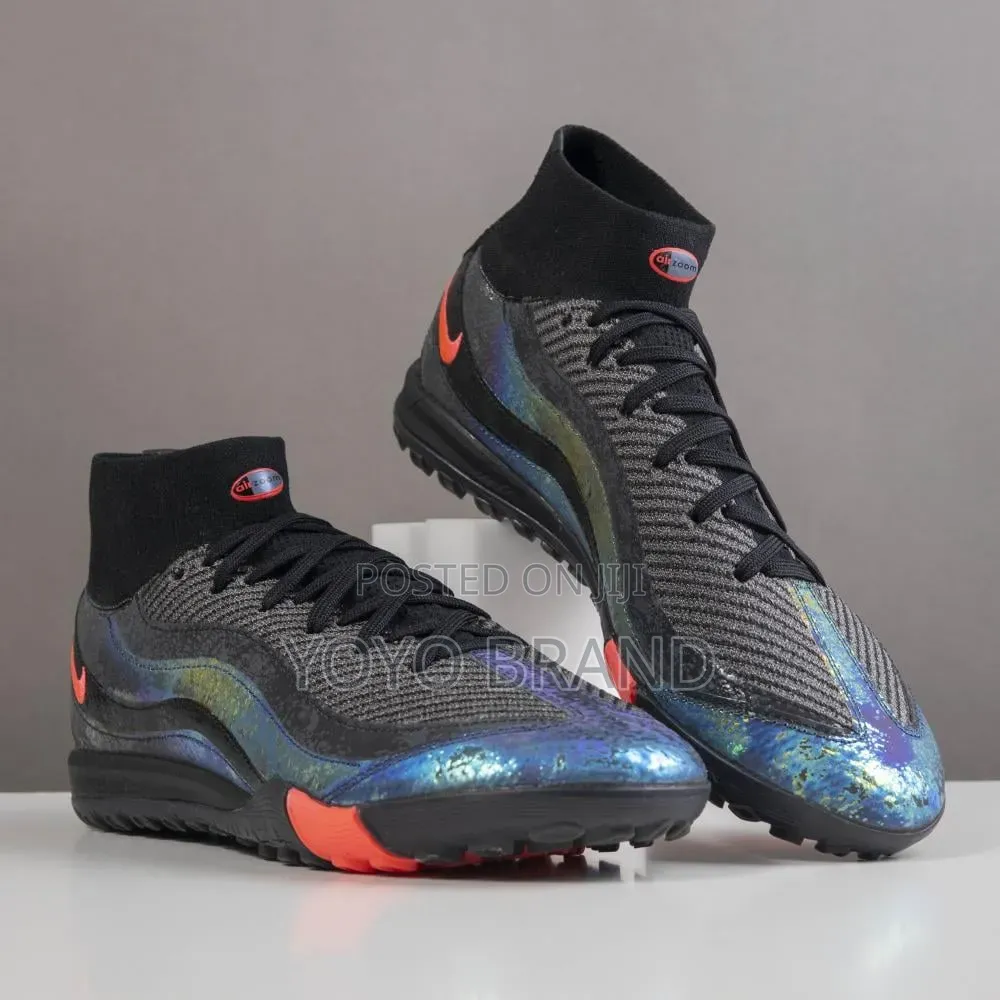 Nike Mercurial Superfly Turf Soccer Shoe Black/ Vibrant Pink