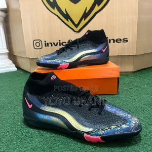 Nike Mercurial Superfly Turf Soccer Shoe Black/ Vibrant Pink