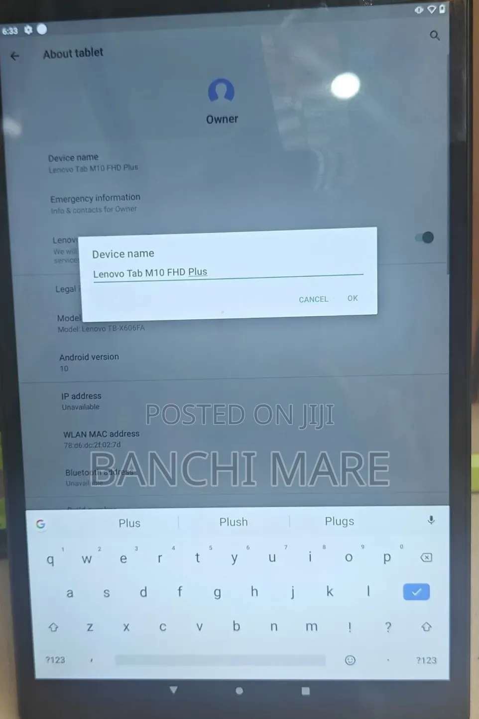 New Lenovo Tab M10 128 GB