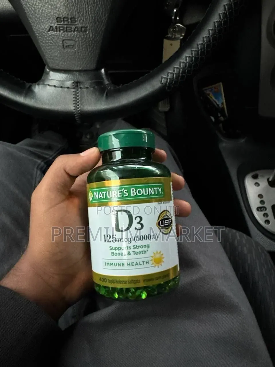 Nature's Bounty Vitamin D3 5000 IU Suplemen Kesehatan Health