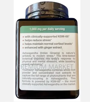 Youtheory Ashwagandha, 1000 Mg Per Daily Serving. (150 Capsules).