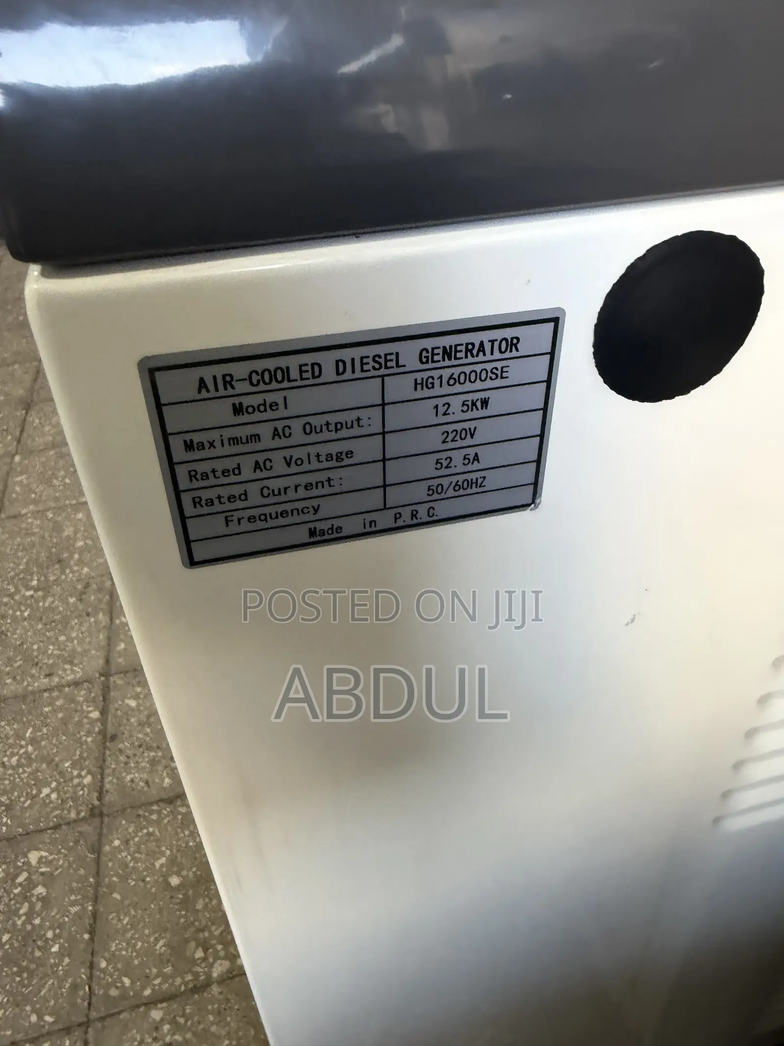 HANSA HG16000SE :Air-Cooled Diesel Generator