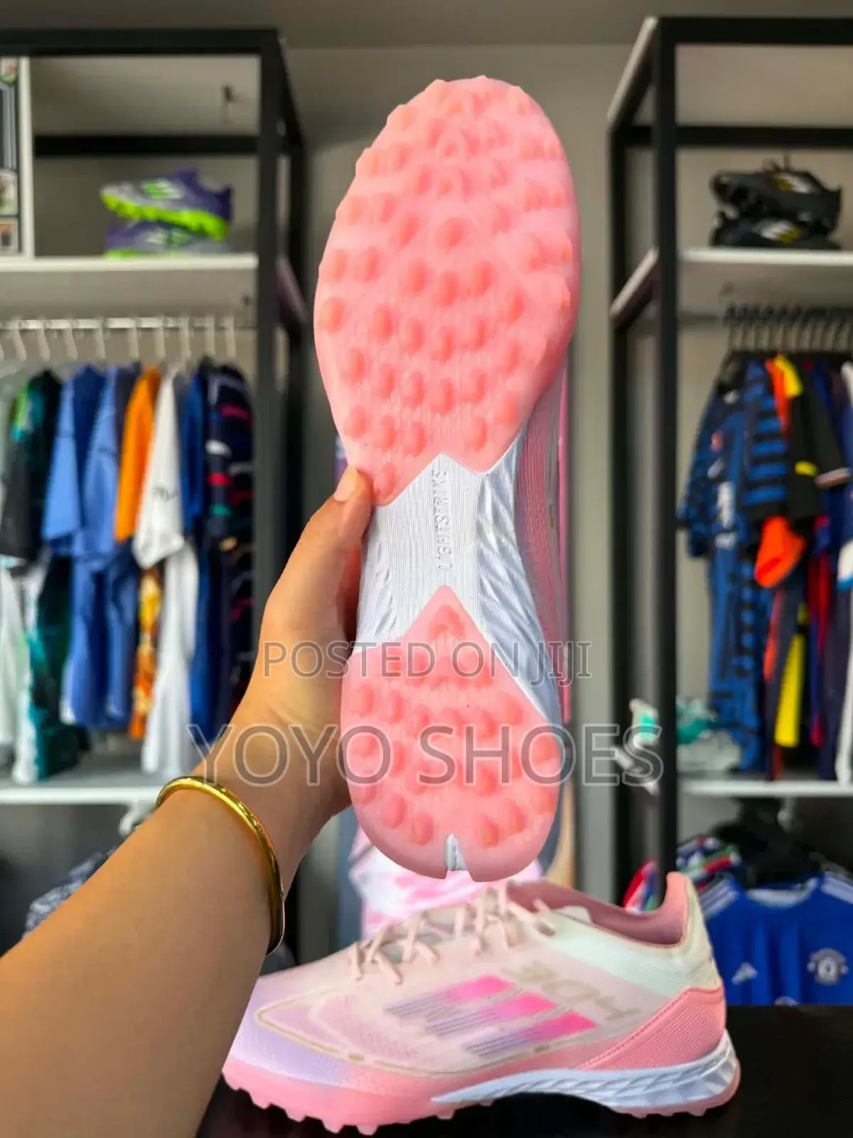 Adidas F50 Soccer Cleats Pink /White