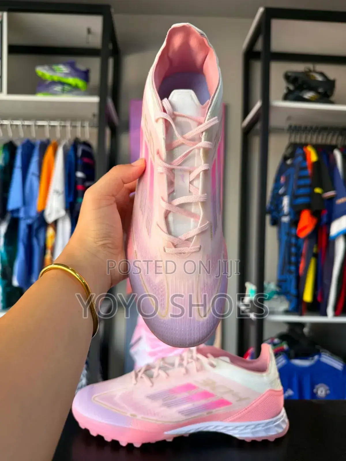 Adidas F50 Soccer Cleats Pink /White