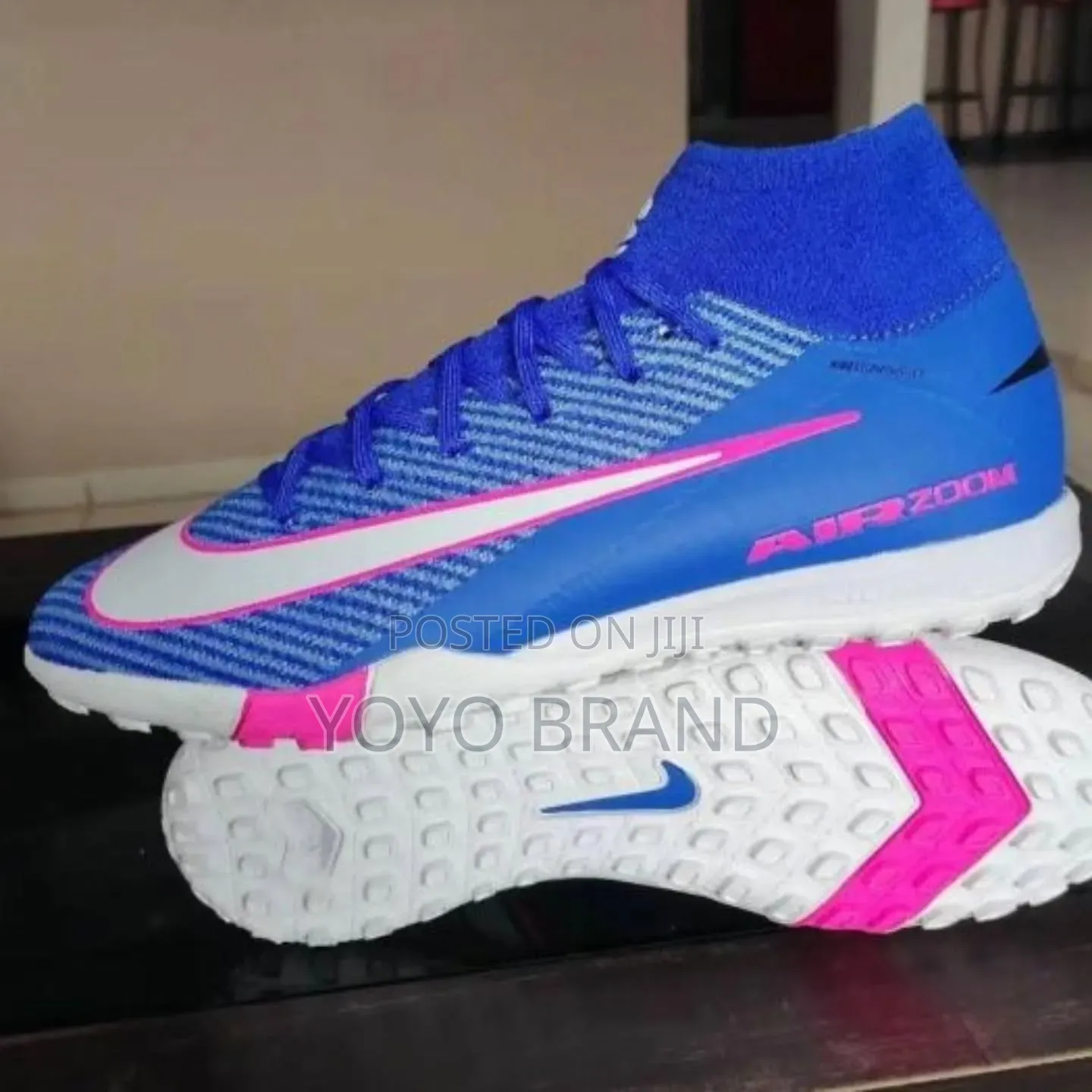 Nike Air Zoom Mercurial Superfly Turf Soccer Blue/White