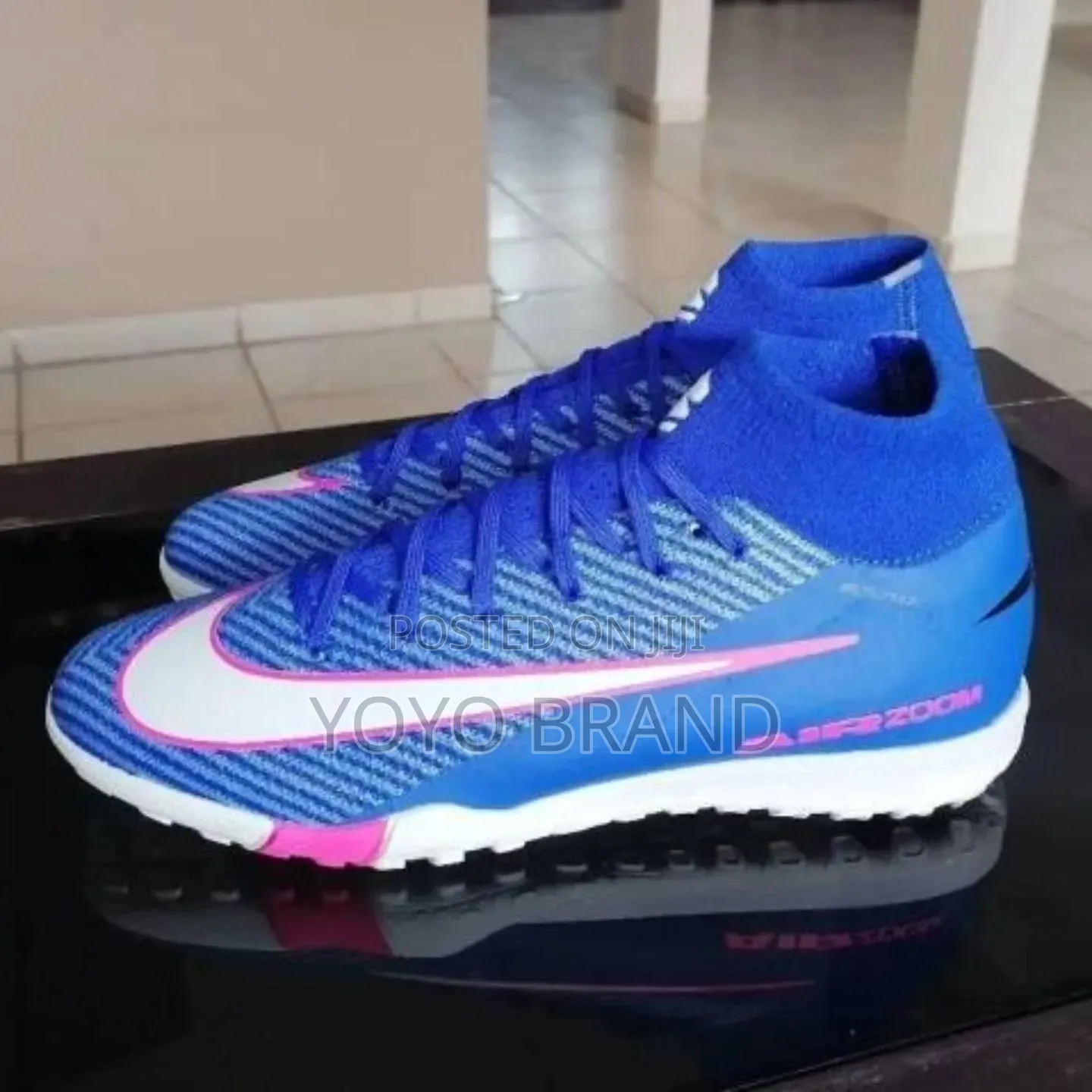 Nike Air Zoom Mercurial Superfly Turf Soccer Blue/White