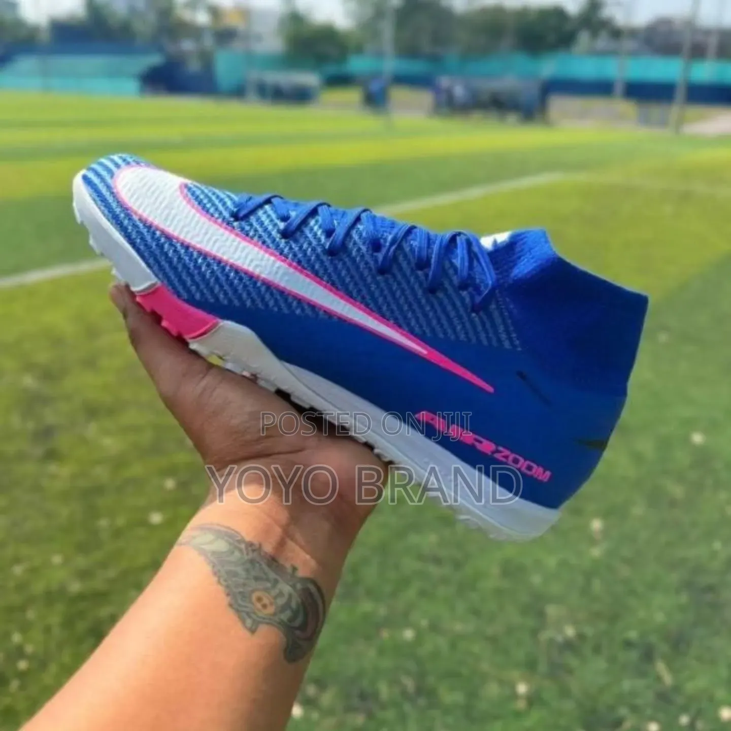Nike Air Zoom Mercurial Superfly Turf Soccer Blue/White