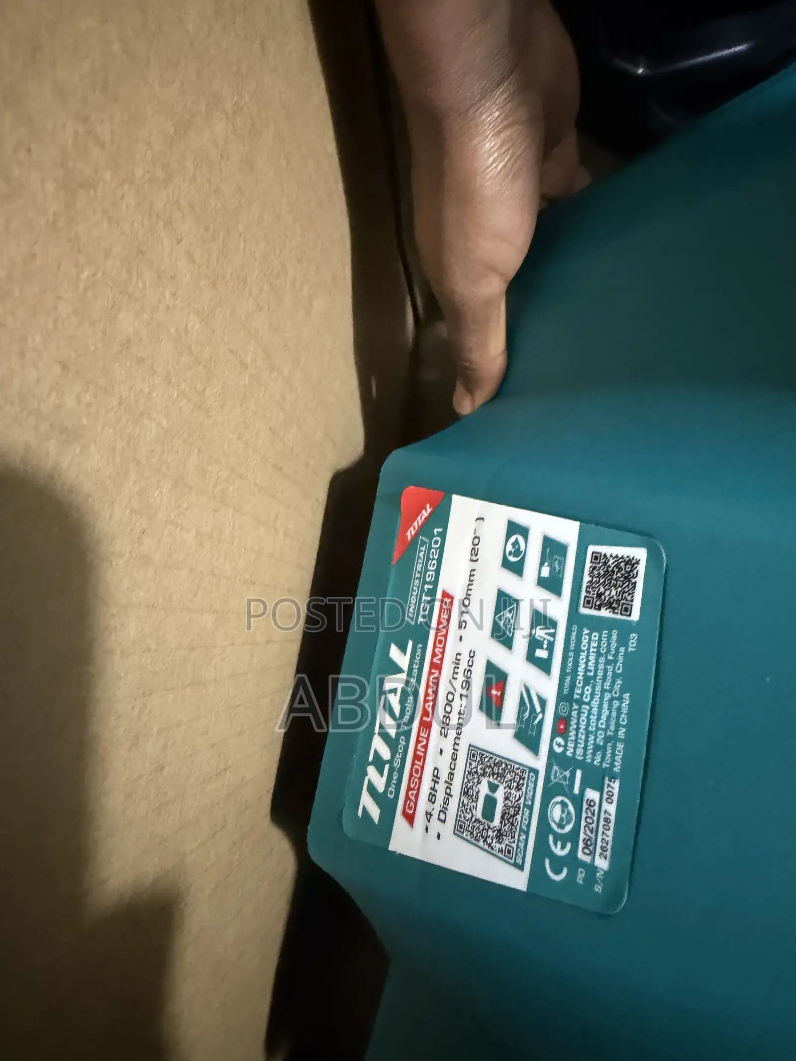 TOTAL Gasoline Lawn Mower (በቤንዚን የሚሰራ የሣር ማጨጃ ማሽን)