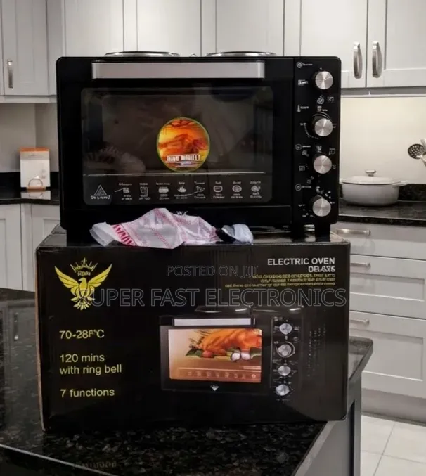 FLIPS Mini Electric Oven – 60L Double Hot Plate Oven