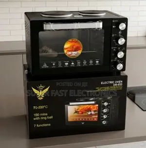 FLIPS Mini Electric Oven – 60L Double Hot Plate Oven