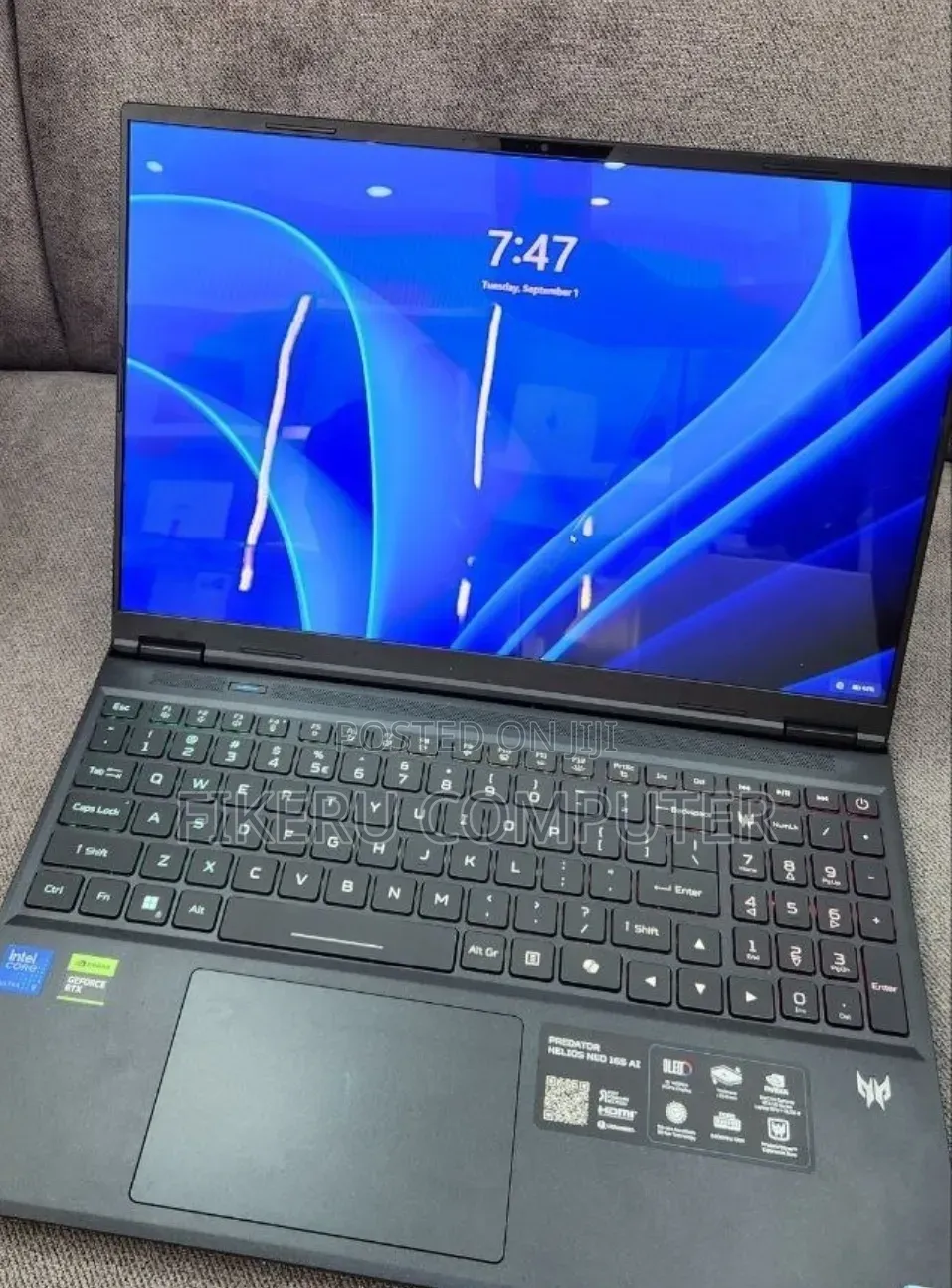 New Laptop Acer Predator Helios Neo 16 32GB Intel Core Ultra 9 SSD 1T