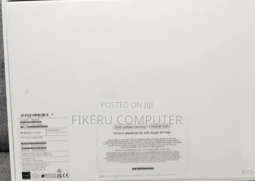 New Laptop Apple MacBook Air 2020 M1 8GB Apple M1 SSD 256GB