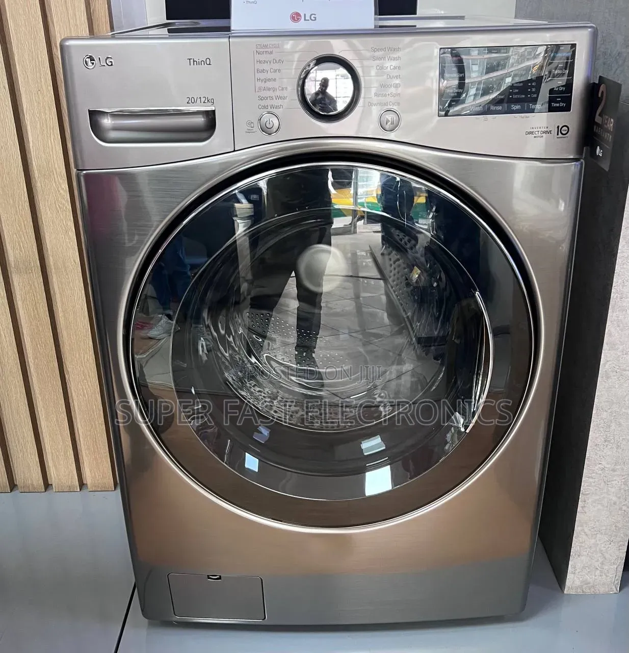 LG Washing Machine 20/12kg Front Load Washer Dryer – Smart Inverter