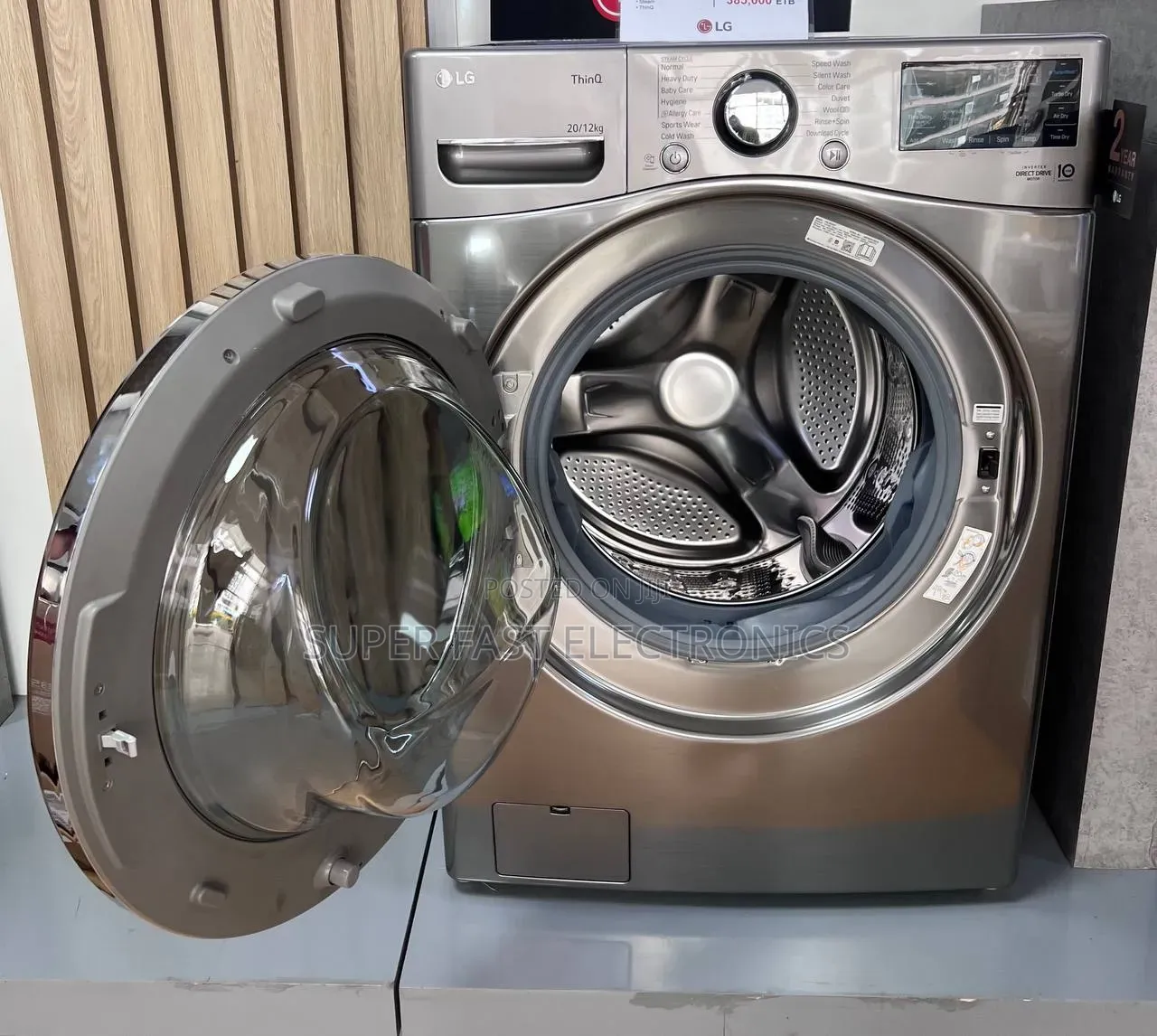 LG Washing Machine 20/12kg Front Load Washer Dryer – Smart Inverter