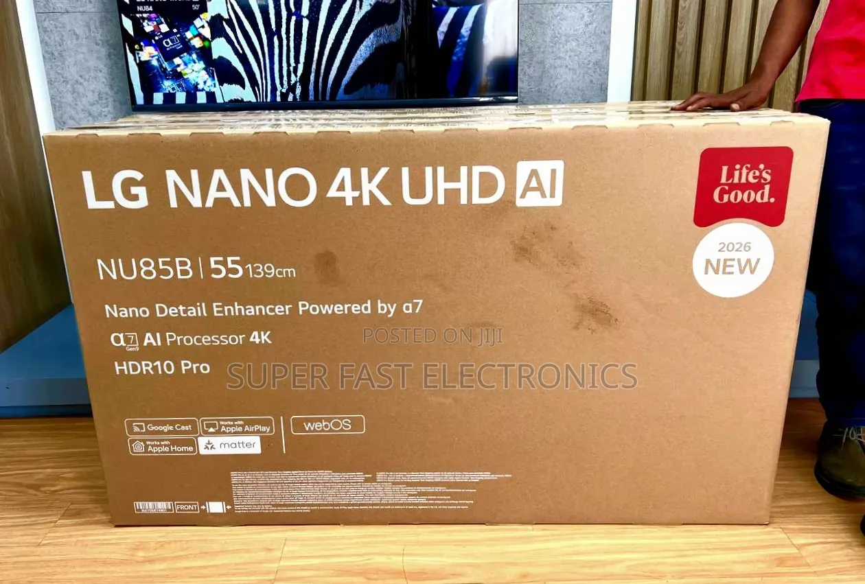 LG 55 Inch TV Nano UHD AI Smart NU85B Powered by the Α7 AI Procesor