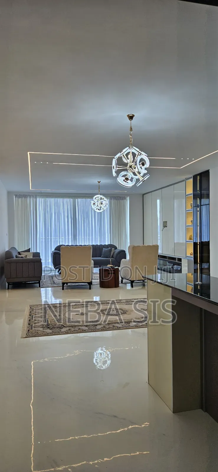 Furnished 3bdrm Apartment in ንፋስ ስልክ ላፍቶ ወረዳ 12, Nifas Silk-Lafto