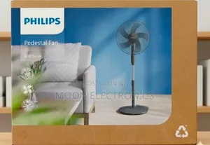 Fan Cooling Philips 600 Series Pedestal in Black Powerful Airflow