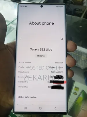 New Samsung Galaxy S22 Ultra 512 GB Black