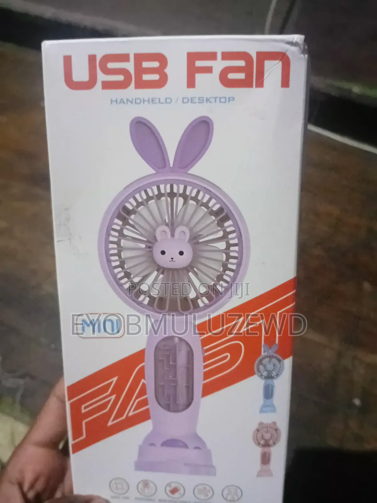 Portable Mini Fan ለሙቀት ለሜካፕ ማድረቂያ የሚሆን