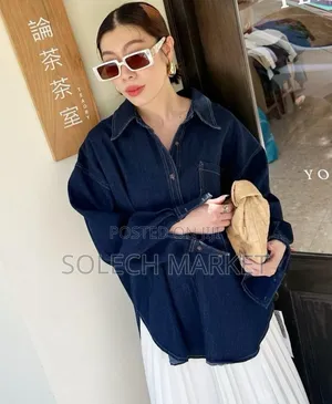  Korean Brand Women Jean Shirt Coat