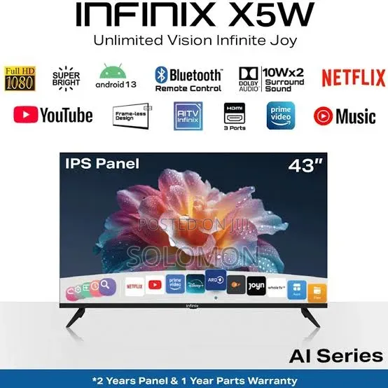 Infinix 55 Inche" X5W QLED Smart TV