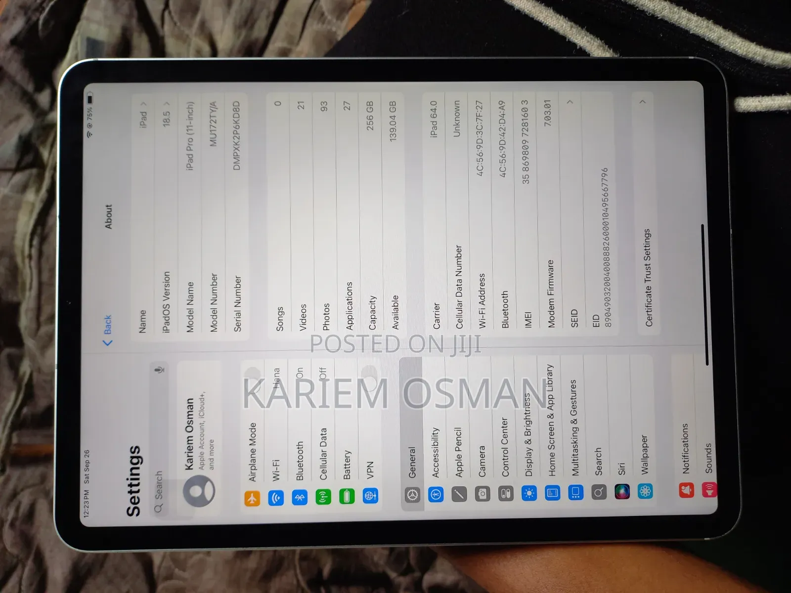 Apple iPad Pro 11 (2018) 256 GB White