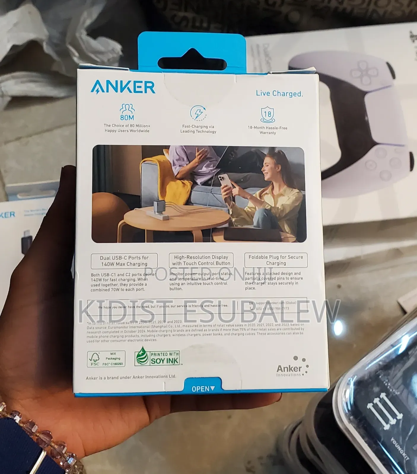 Anker 140w Charger With USB Cable