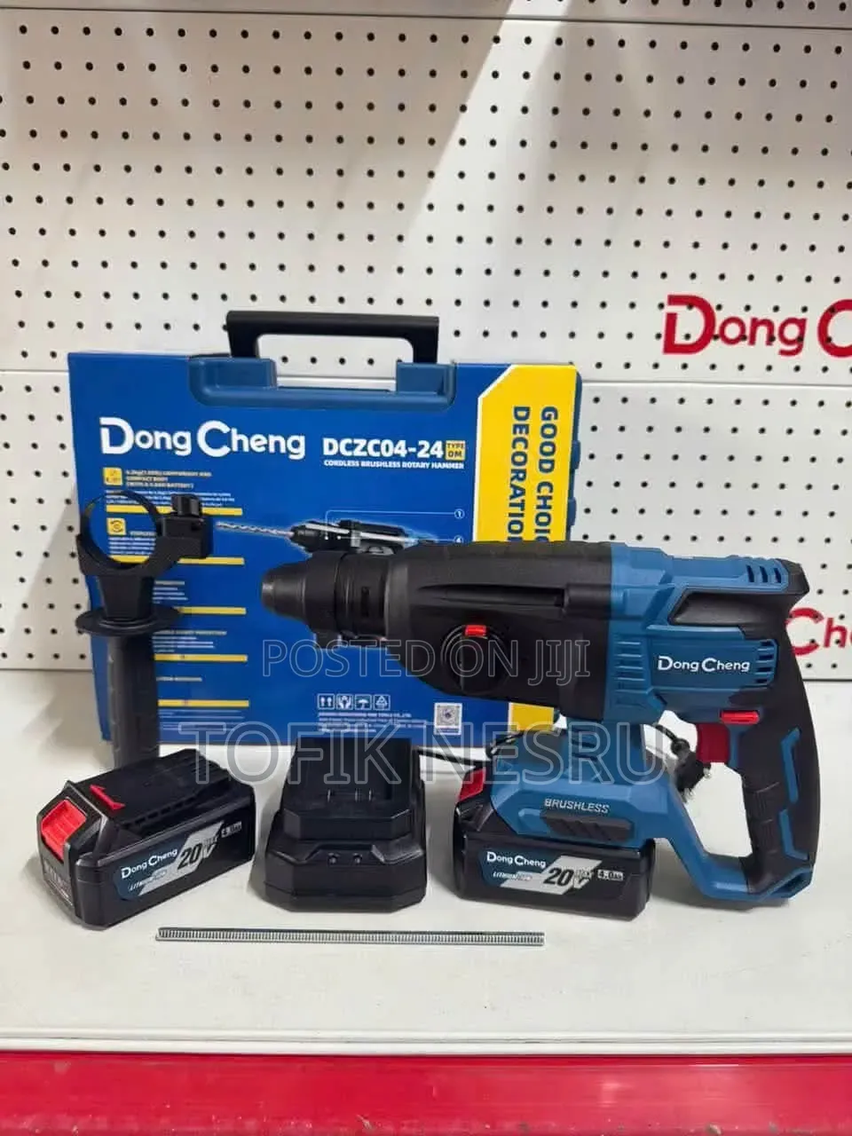 Cordless Routery Hammer Drill 4.A×2 Battry