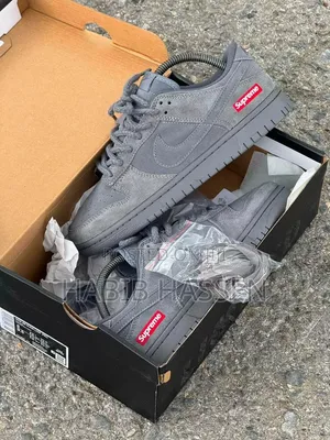 Nike SB Dunk Low X Supreme"Wolf Grey" #Men