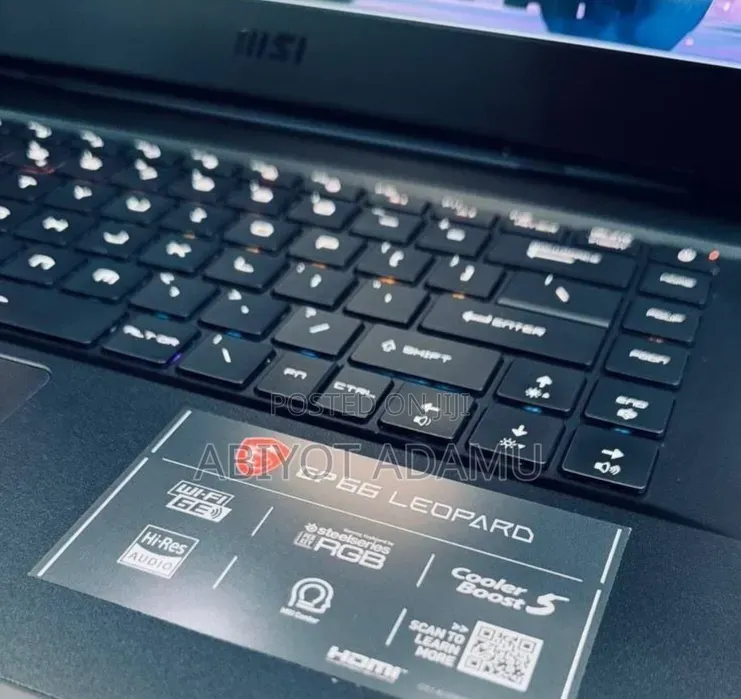 New Laptop MSI GP66 LEOPARD 10UG 16GB Intel Core i7 SSD 512GB